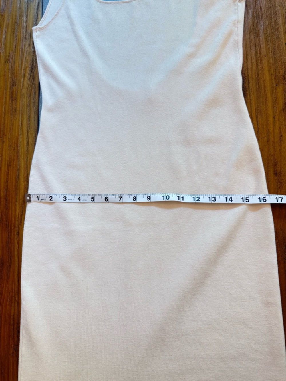 MESHKI Amara Scoop Neck Low Back Knit Maxi Dress Cream Size Medium NWOT - Picture 13 of 13